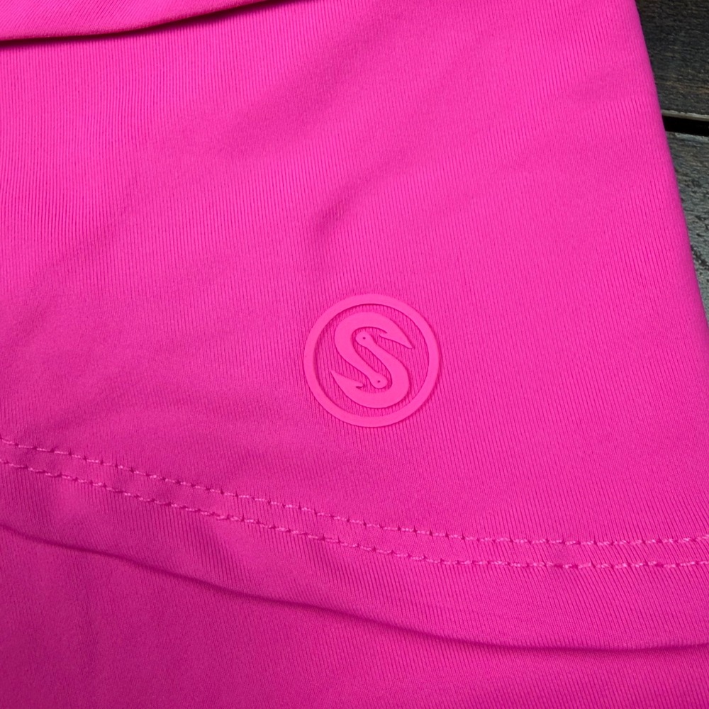 Scales Tiered Ruffle Performance Skort Hot Pink S Pickleball Tennis Golf Skirt - Picture 12 of 14